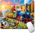 Train Square Mouse pad, Texture, Waterproof, Anti Slip Rubber Base, Computer Mouse pad, Laptop Mouse pad