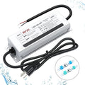 24 Volt LED Driver 150 Watts Power Supply Waterproof IP68 Low Voltage Transformer Adapter 90-265V AC to 24V DC Converter for LED Strip, Indoor Outdoor Lighting Built-in Active PFC Function