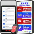 Autel Scanner MaxiDIAG MD906 PRO All System Diagnostic Tool, 2026 MD906PRO Same as MD909 PRO Bluetooth Ver. of MaxiCOM MK808S MX808S, 11 Service, Upgrade of MD808Pro MD806, CAN FD, No Subscription Fee