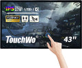 TouchWo 43 inch Interactive Touchscreen Monitor, Smart Board with 16:9 Display 1080P, Win-11 Electronic Whiteboard Touchscreen PC for Office and Classroom, Core i7 RAM 8G & ROM 512G