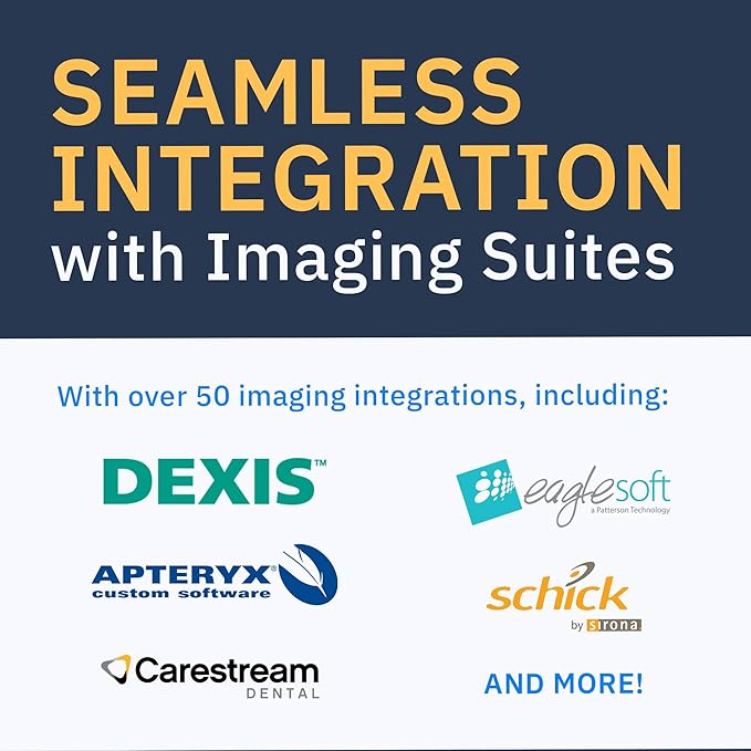 True 1080p HD Intraoral Camera, Show and Capture High-Resolution Images and Video in Over a Billion Color Shades. Seamless Integration with 50+ Dental Imaging Suites Guaranteed.