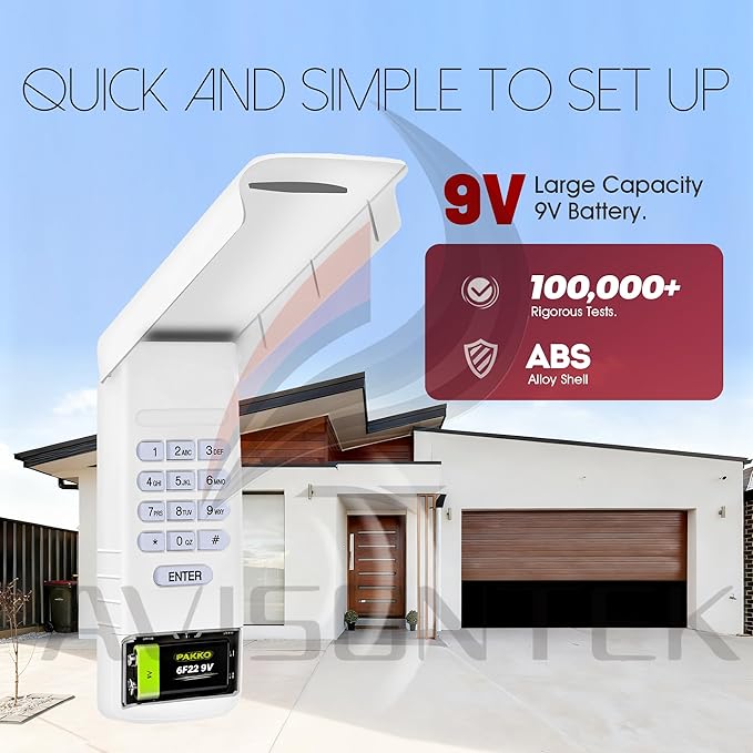 1 for Multi-Code 4200 Linear MultiCode 420001 Wireless Gate Opener Keypad【3-Year-Warranty】