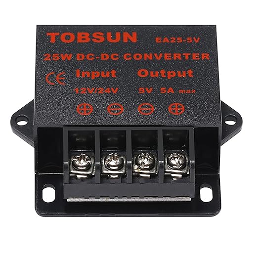 MGGi DC/DC 12V 24V to 5V 5A 25W Voltage Reducer Converter Regulator, Step Down Converter Regulator DC to DC Waterproof Power Supply Module Buck Transformer
