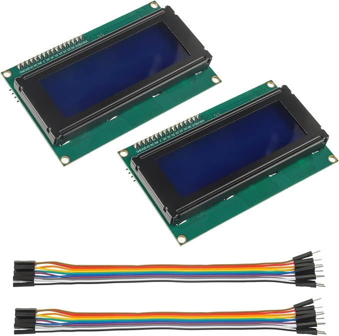 HUAREW 2pcs I2C IIC TWI 2004 Serial LCD Display Module 20x4 Compatible with Arduino Raspberry Pi
