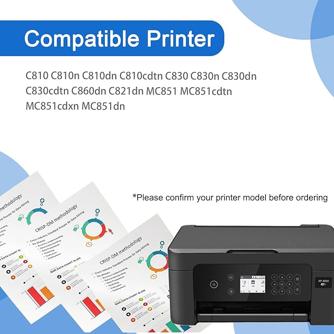 AENERN C810/C830 Drum Unit Compatible for OKI 44064012 44064011 44064010 44064009 Imaging Drum Work for OKI C810 C810n C810dn C810cdtn C830 C830n C830dn C830cdtn Printer 1 Yellow