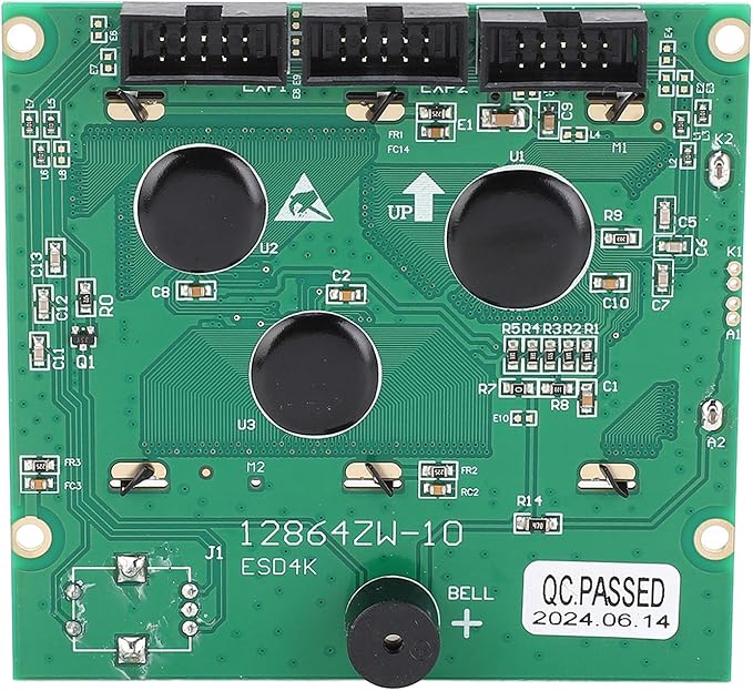 LCD Graphic Smart Display Control Board, LCD Control Module, 12864 Blue Control Panel with Ribbon Cable, for Ender 3, 3s, 3X, 3 Pro and Other 3D Printers