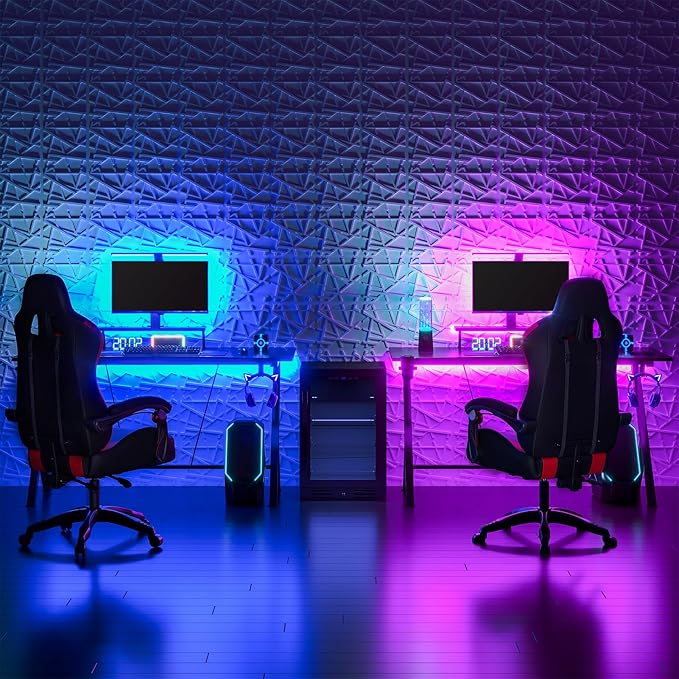 Art3d 100 Pack Decorative 3D Wall Panels, 97 Sq.Feet PVC Interior Wall Décor, 11.8"x11.8", Black