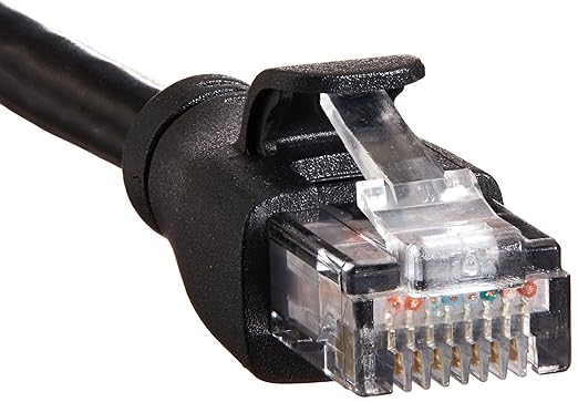 Amazon Basics RJ45 Cat-6 Ethernet Patch Cable - 10 feet (3 m), 6 pack of 24, 144 count total, black