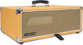 Sound Town Vintage 3U Amp Rack Case, 12.5" Depth with Rubber Feet, Dust Cover, Kickstand, Orange (STVRC-3OR)