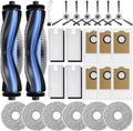 Bluevisk M3 Replacement Parts for Lefant M3 Accessories Robotic Vacuum Cleaner Parts 2 Roller Brush,4 HEAP, 6 Mops, 6 Dust Bags, 6 Side Brushes, 1 Clean Brush