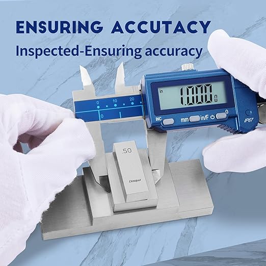 Dasqua 6”/150mm IP67 Absolute Origin Digital Caliper, Stainless Steel, Accuracy ±0.001”/0.02mm, Resolution 0.0005"/0.01mm/1/128, Water/Coolant/Dust Protection, in/mm/Fraction Conversion