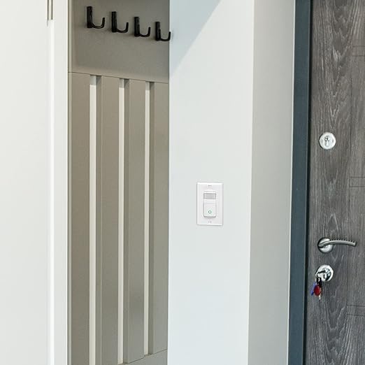 Maxxima Occupancy Vacancy Motion Sensor PIR Wall Switch, 3-Way or Single Pole Wall Plate Included, Commercial or Residential, 120-277V