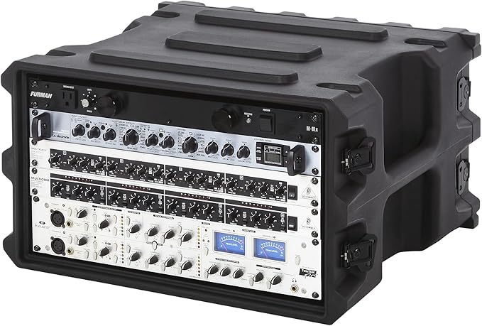 Gator Cases Pro Series 6U Rack Case with Standard 19" Depth, Roto Molded Made in USA (G-PRO-6U-19)