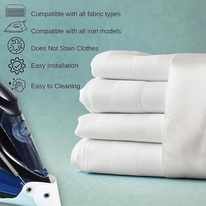 1 Piece - Cover Iron Shoe Used for Electric Iron Clothes Protector When Ironing - Prevents Burn, Sticking,Easy Installation Sole Plate Accessory