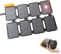 FlexSolar Portable 25W Solar Panel Charger with USB-A and USB-C Ports.0.8lbs,IP57 Waterproof and dustproof, Folded Solar Panel Compatible with Cellphone,Camping Light