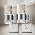 L LOHAS LED Night Light, Plug in Night Light with Auto Light Sensor[2-Pack], Brightness Adjustable with Daylight White 5000K, Wall Sconce-Style Design Nightlight for Bathroom, Hallway, Enterway