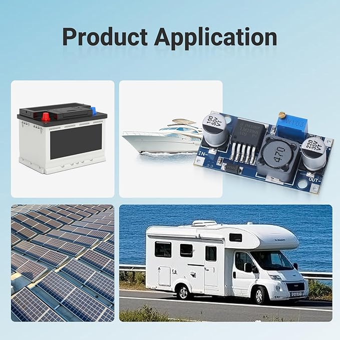 KERWINN 10PCS LM2596 DC-DC Buck Converter Step Down Module, 3.0-40V to 1.5-35V Adjustable Voltage Regulator Power Supply