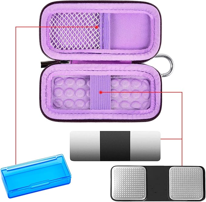 Heart Monitor Case Compatible with AliveCor Kardia Mobile ECG/for KardiaMobile 6L for Apple and Android Device - CASE ONLY (Purple)