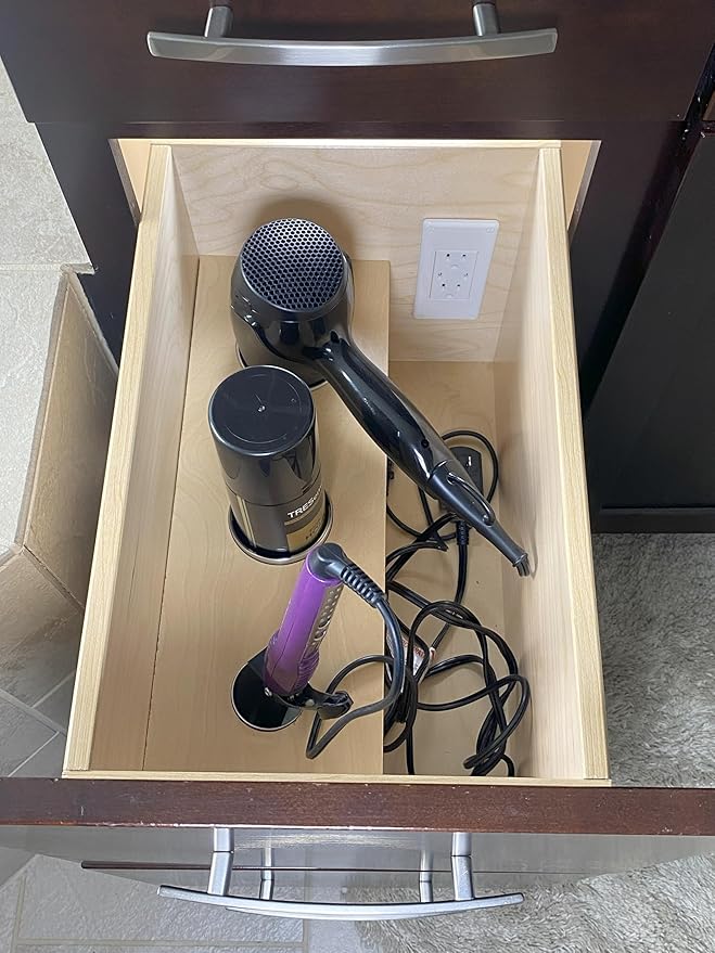 My Tidy Space (2) PD30W USB-C (2) 15 Amp Compact Drawer Docking Station Outlet Plugs