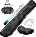 Gimars Enlarge Silky and Superfine Fabric Gel Memory Foam Keyboard Wrist Rest Set, Ergonomic Keyboard Mouse Wrist Support for Typing Pain Relief, Comfort for Office, Gaming, Computer-Map Pattern