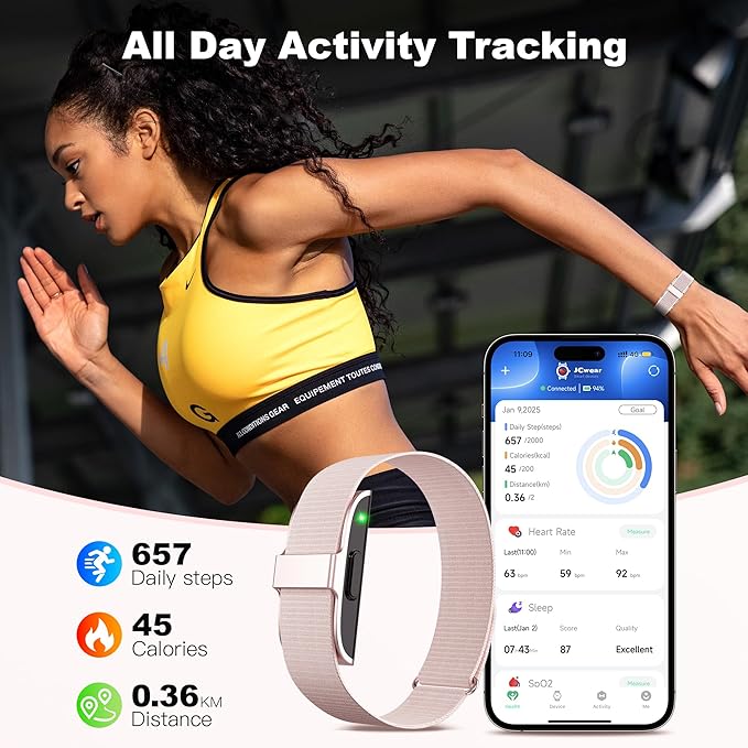 SEEKZERO Sleep Tracker, Activity & Fitness Trackers | Health Smart Bracelet 24/7 Heart Rate | Step & Calorie Counter | IP68 Waterproof Activity Tracker, Valentine’s Day Gifts for Family & Friends