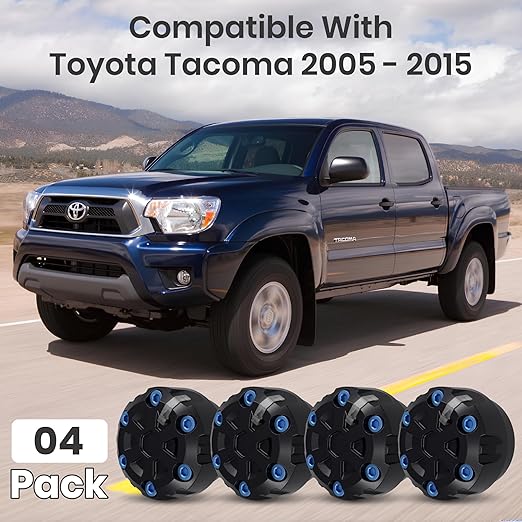 4 Pack - 2nd Gen Tacoma Accessories AC Knob Upgrade - 2005,2006,2007,2008,2009,2010,2011,2012,2013,2014,2015 Tacoma Climate Control Dial Mods Set - for Toyota Interior Replacement Kit