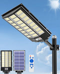 JAYNLT Y-9500W Solar Street Lights Outdoor,6500K Highest Lumen Parking Lot Lights,Waterproof Duks to Dawn Solar Flood Security Lamps Motion Sensor for Garage,Stadiums