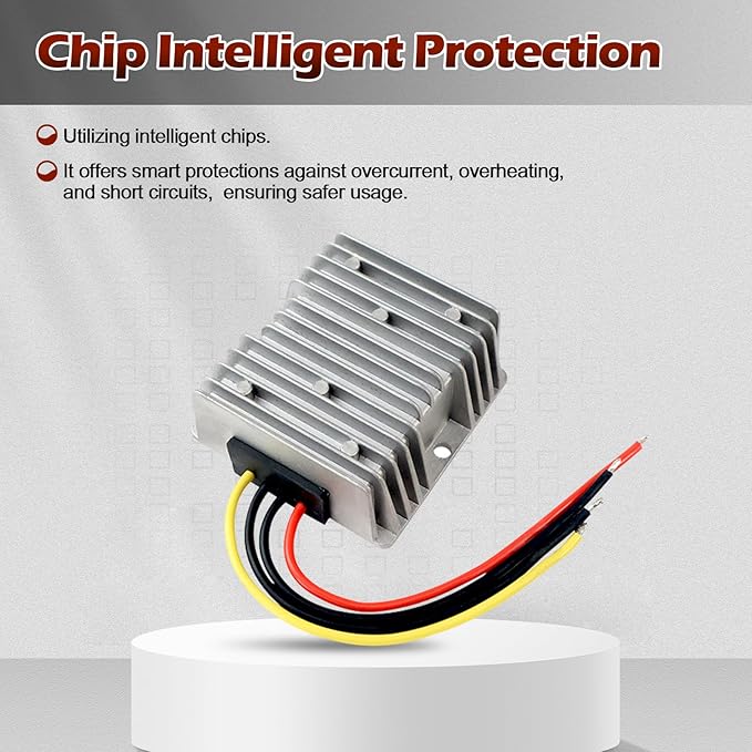 DC Converter 12V to 24V 4A Step Up Converter DC Voltage Regulator Power Converter Waterproof Module Transformer for Led Project, Horn, Dashboard...