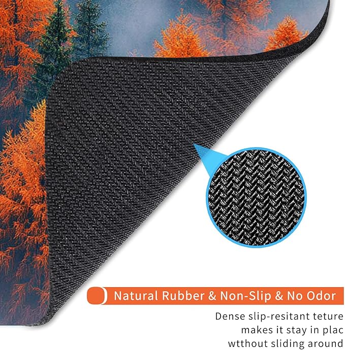 Armanza Square Mouse Pad Forests,Personalized Premium-Textured Custom Mouse Mat Design,Washable Mousepad Lycra Cloth,Non-Slip Rubber Base Computer Mouse Pads for Wireless Mouse