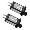 2PCS Replacement 12V 0.5A LED Transformer JT-DC120V0500-C Class 2 Power Supply IP44 LED Light Controller Low Voltage Transformer for Christmas String Light Inflatable Decorations (12V6W 2PCS)