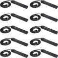 Amazon Basics Surge Protector Power Strip, 6-Outlet, 790 Joules, LED Indicator, 6ft Extension Cord, 10-Pack , Black