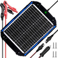 SUNER POWER 20W 12V Solar Battery Trickle Charger & Maintainer PRO, Built-in Intelligent MPPT Controller, Waterproof 12 Volt 20 Watt Solar Panel Charging Kits for Car Marine RV Trailer Boat Automotive