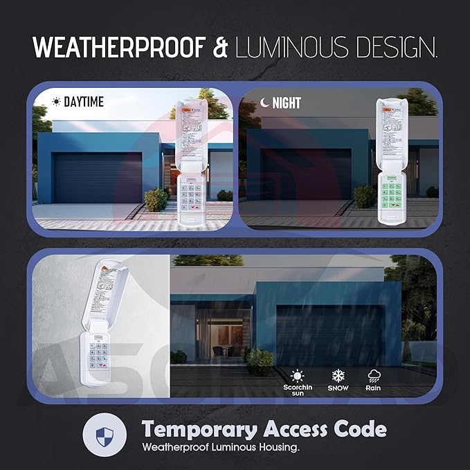 Genie Garage Door Opener Keypad GK-R, Wireless Keyless Intellicode【10-Year-Warranty】
