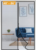 Yotache Magnetic Screen Door Fits Door Size 40 x 86, Screen Size 42" x 87" Door Screen Magnet for Walk Through Sliding Door Black