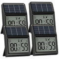 Digital Indoor Thermometer & Hygrometer, Light Powered (No Rechargeable Batteries Runs Only on Real-time Light Exposure) Solar Indoor Temperature and Humidity Monitor, Humidity Gauge