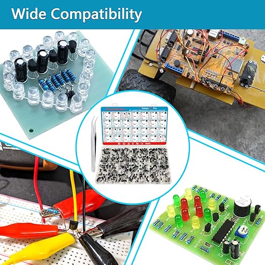 Minidodoca 31 Kinds 580pcs Assorted Type General Purpose TO92 Transistors PNP NPN Bipolar Power Transistor Assortment Kit 2n7000 Mosfet,BC517 Darlington,A42 High Voltage Transistors 2n2222A 2n3904