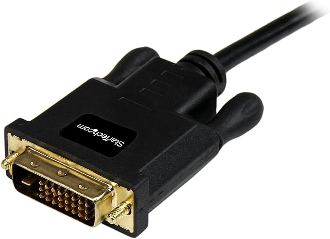StarTech.com 10ft (3m) Mini DisplayPort to DVI Cable - Mini DP to DVI Adapter Cable - 1080p Video - Passive mDP 1.2 to DVI-D Single Link - mDP or Thunderbolt 1/2 Mac/PC to DVI Monitor (MDP2DVIMM10B)