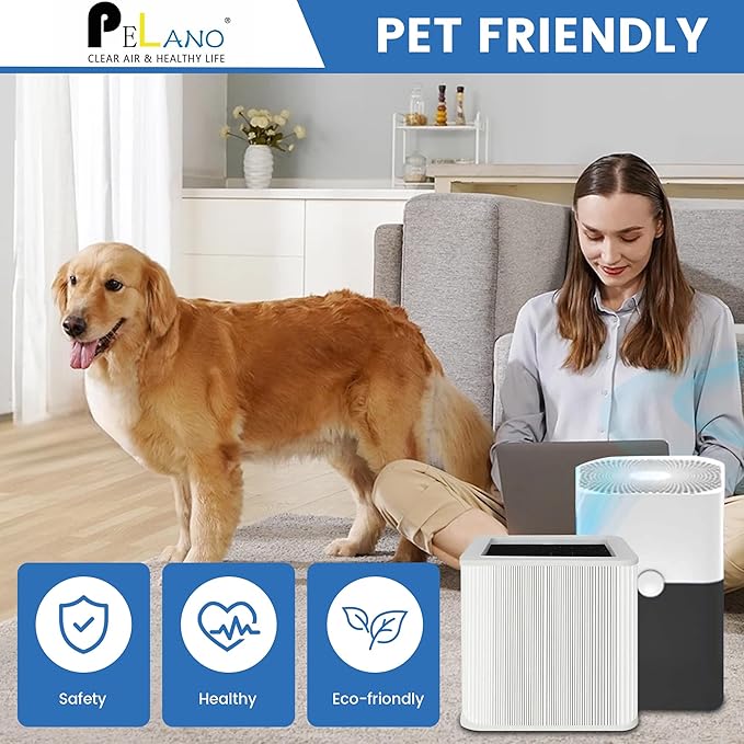 211+ Replacement Filter Compatible with 211+ Air Purifier, 2-Stage Filtration System of H13 True Filter and Activated Carbon Filter, White, 2 Pack
