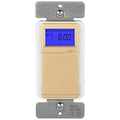 TOPGREENER Digital Astronomic Timer Switch, 7-Day Programmable Sunrise Sunset, Single Pole or 3-Way, Neutral Wire Required, 120VAC, UL Listed, TGT01-H-GD, Gold