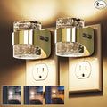 L LOHAS LED 2 Pack 3CCT Night Lights Plug into Wall, 3000K/4000k/5000K Adjustable Color Temperature Night Light,Bubble Nightlight with Dusk to Dawn Sensor for Rooms Bathroom Hallway