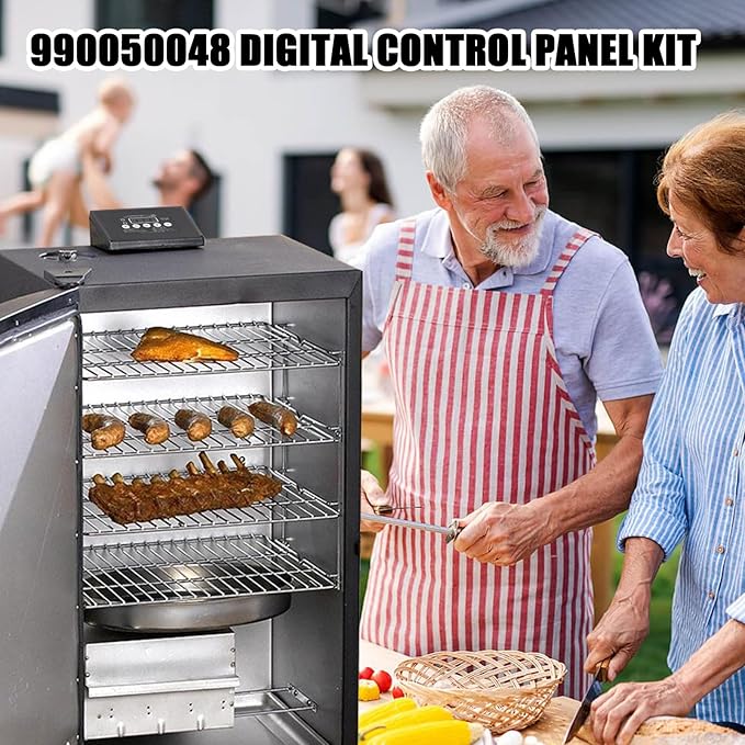 folosem 990050048 Digital Control Panel Kit,with LED Digital Display Top Controller Fits Compatible with Masterbuilt MB ESQ30B, ESQ30S, 20070106, 20070206, 20072010, 20070910 Electric