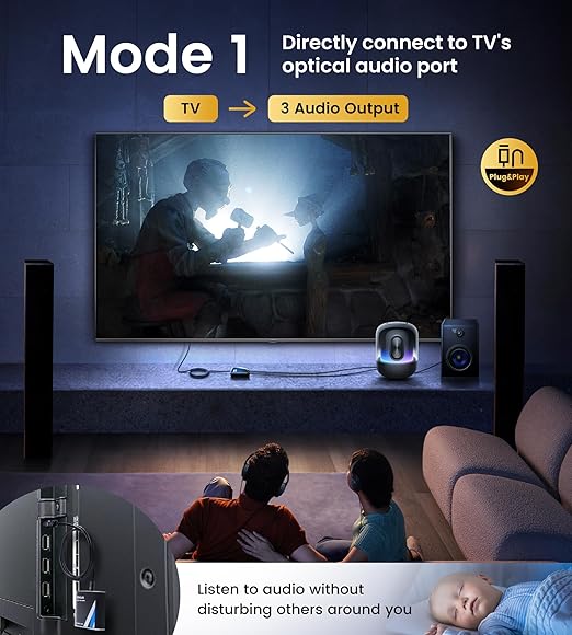NEWCARE Optical Audio Splitter 1 in 3 Out,SPDIF Toslink Digital Optical Audio Cable Splitter 1x3 Support LPCM2.0 Doldy Digital & DTS 5.1 for Xbox,PS4,DVD,TV Box,Home Theatre, Receiver,Sound Bar