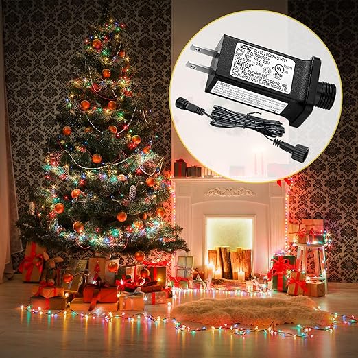 30V 0.4 A LED Controller with Extension Cord, Replacement Model JT-DC300V0400-F Class 2 Power Supply IP44 Low Voltage Transformer for Halloween Christmas Light