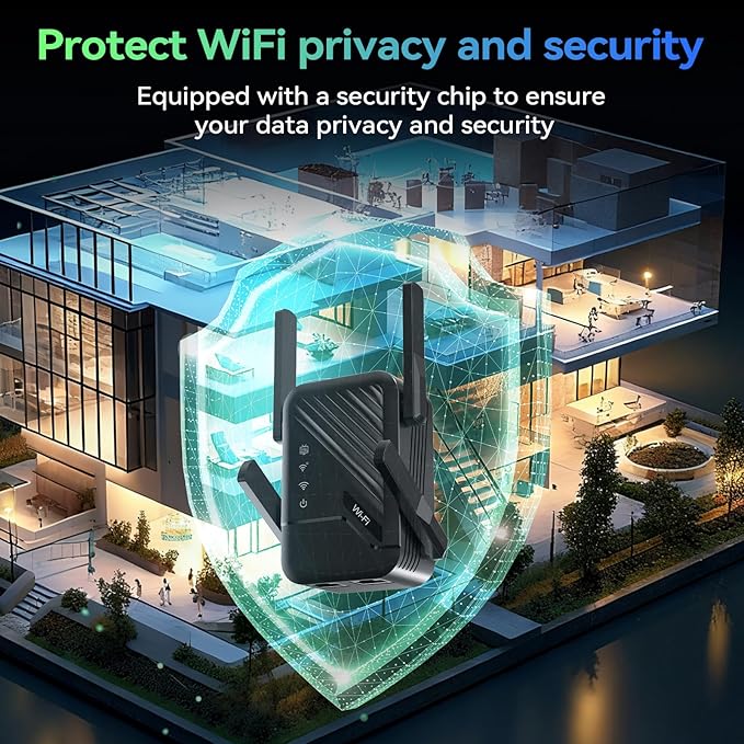 2026 Best WiFi Extender Signal Booster, Internet Extender Covers Up to 13389 Sq.ft for Home, Long Range WiFi Repeater with Ethernet Port, Wireless Router Amplifier Easy Setup,Wide Compatibility