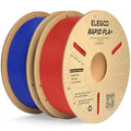ELEGOO Rapid PLA Plus Filament 1.75mm Blue & Red 2KG, PLA+ 3D Printer Filament for 600 mm/s High Speed Printing, Dimensional Accuracy +/- 0.02 mm, 2 Pack 1kg Cardboard Spool(2.2lbs)