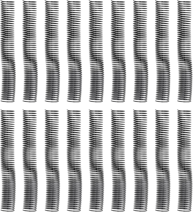 18 Pcs Plastic Spiral Binding Coil, 4:1 Pitch, 38mm Diameter, Reusable, Up to 310 Sheets High Capacity Binding Coil, for A4 Paper, Documents, Business