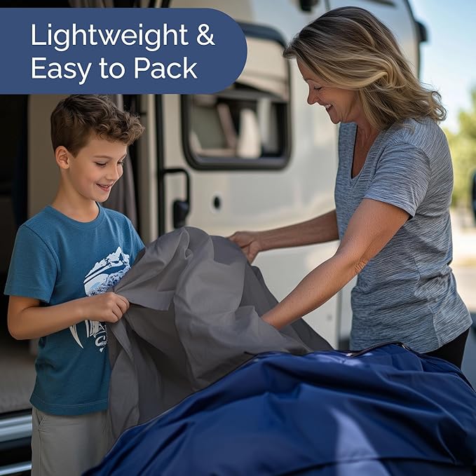 RV Short Queen Sheet Set 60 X 75 - 4 Piece RV Short Queen Bed Sheets - Soft, Breathable & Cooling - Designed for Bunks, Trailers & Camper - Fits 8” to 12" Mattress - Hotel Luxury Bedding - Dark Grey