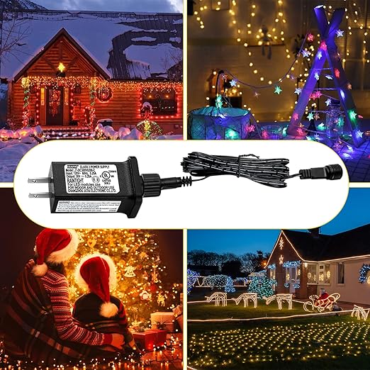 30V 6W Class 2 Power Supply Replacement LED Transformer IP44 LED Light Controller Low Voltage Transformer for Christmas String Light Inflatable Device (30V6W Steady on 1PC)
