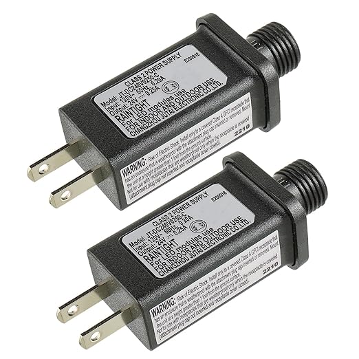 SIGANDG 24V 6W LED Transformer Replacement Class 2 Power Supply for Christmas String Light Inflatable Decorations LED Controller IP44 Waterproof Low Voltage