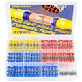 Haisstronica 220PCS Solder Seal Wire Connectors - Waterproof & Heat Shrink Electrical Connectors Kit (20Yellow 40White 80Red 80Blue)